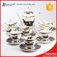 Royal Style Bone China Coffee Cups for 6 person has beautiful Design